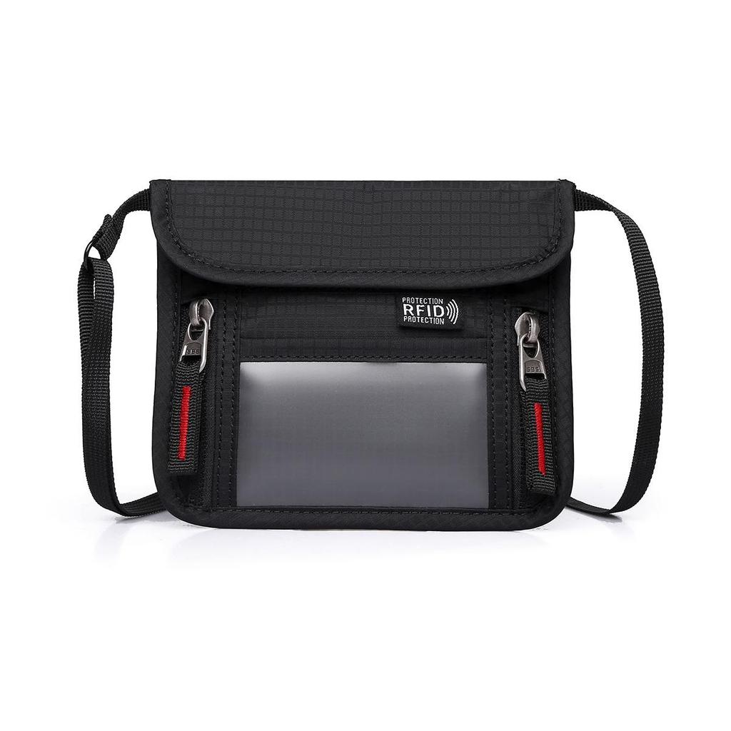 Slim Anti-Theft Passport & Document Holder - Multi-Functional Hanging Bag with Card Slots