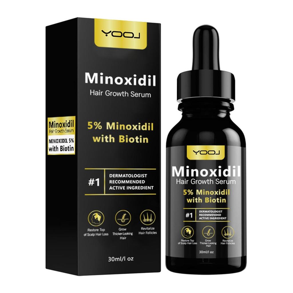 5% Minoxidil Hair Growth  For Men And Women - Infused With Biotin, Niacinamide And Panthenol