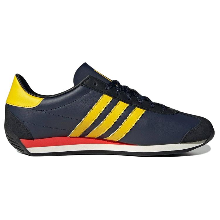 adidas Кроссовки мужские Country OG Night Indigo Yellow Синие Ярко-красные ID2958