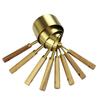 Gold Measuring Cups Spoons Wooden Handle Coffee Measuring Spoon New Baking Tools