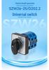 Zhuochao SZW26-25/D202.2 Universal Rotary Switch, 3-Speed, 2-Section, Two-Open One-Close, 102 Panel