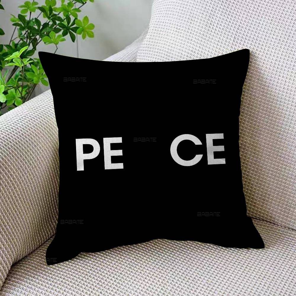 Funny PPeaceminusones Daisy Decorative Room Aesthetics Pillow Case Home Decor Bedroom Sofa Bed Couch Pillow Cover x