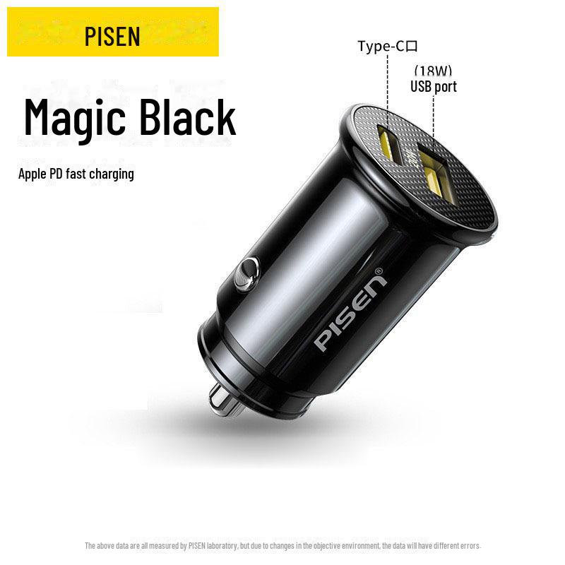 PISEN Car PD Charger for Fast Charging Apple, Huawei, Xiaomi Devices
