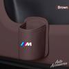 High Quality Car Water Cup Box Back Seat Drink Rack Storage Leather Accessories For BMW E39 F30 E36 E87 E90 X1 X3 X4 X5 M1 M2 M3 HF45I