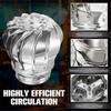2 Pcs 110mm Non Power Roof Ventilator Wind Turbines Attic Air Vent for Houses Factory Attic Farm Lea