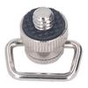 D Ring Camera Screw Mount Quick Release Nickle Plated Iron 1/4 Strap Screw for Photography