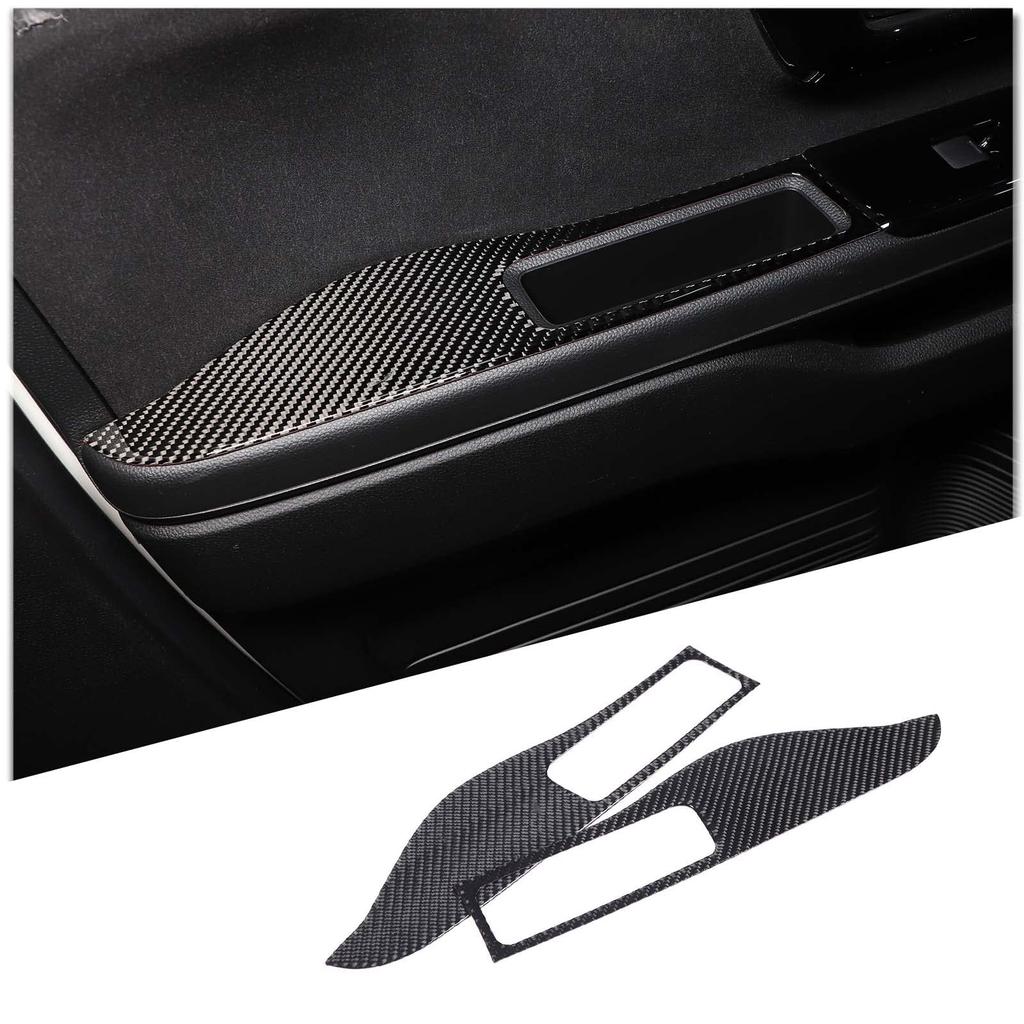 Sauicemy Set of Door Armrest Car Door Pull Handle Inner Door Door Trim Grab Protective Interior Interior Car Accessories Fiber for Honda 2-Piece