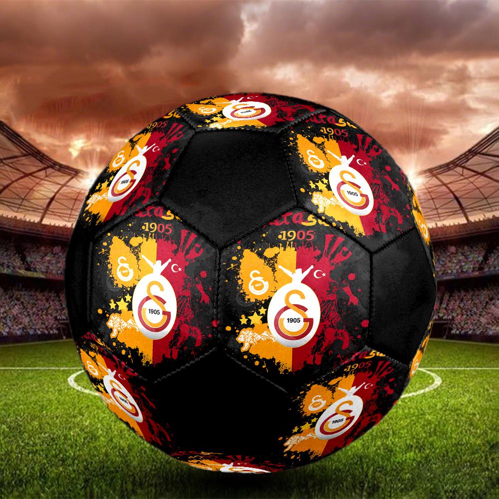 Футбольный мяч для зала Galatasaray Цветной Машинная строчка ПВХ Размер 5 Командная тренировка Готов к соревнованиям Прочный Высокий отскок Крутой Спортивный подарок