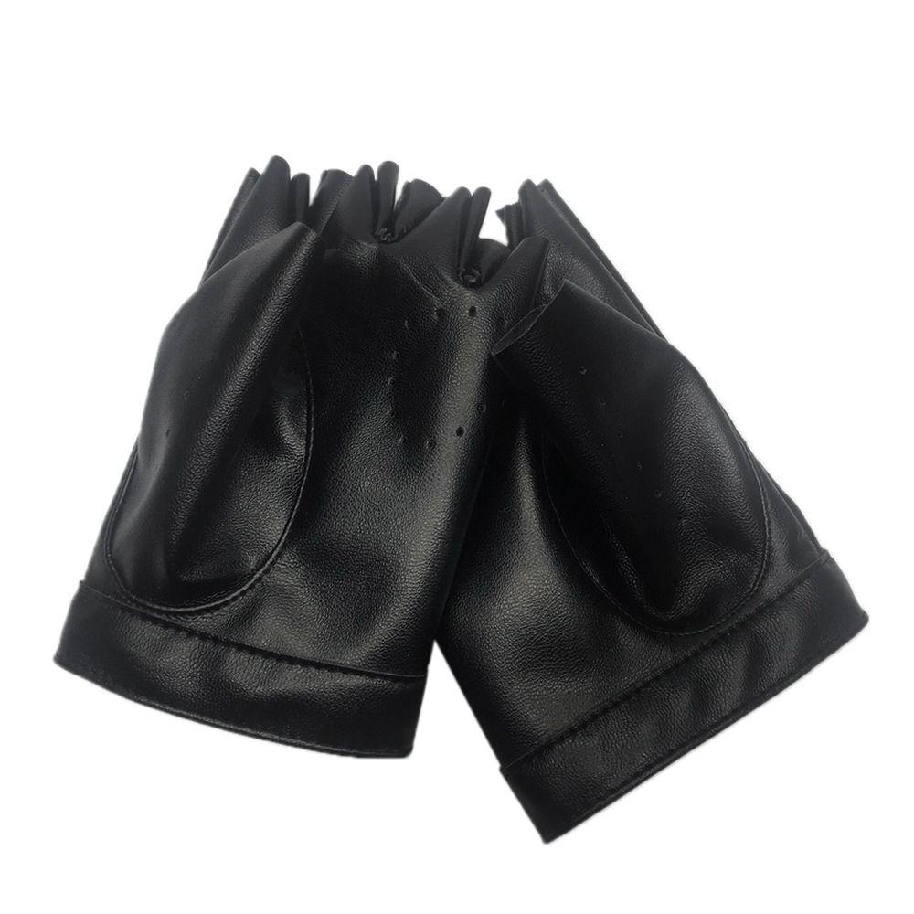 Женские и мужские танцевальные варежки, варежки для косплея, перчатки с пятью пальцами, перчатки из искусственной кожи, женское платье для вождения