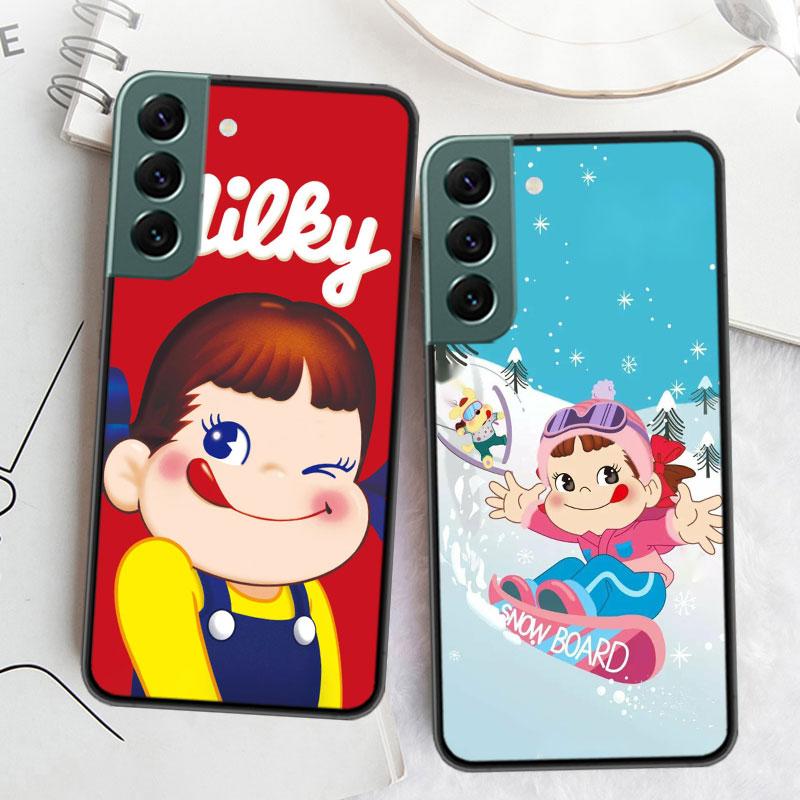 F-Fujiya M-Milky P-Peko C-chan Мультяшный Чехол для Телефона Для Samsung Galaxy S22 S25 Ultra S21 S10 Plus S26 Edge S20 S23 S24 FE Чехол