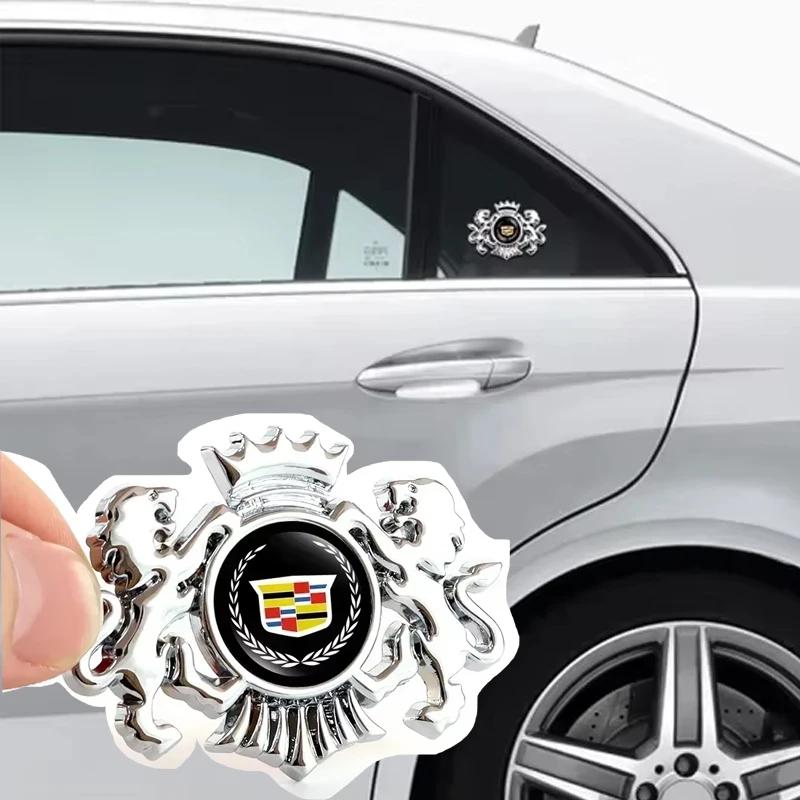 3D Car Sticker Body Side Window Lion Badge for Cadillac Escalade CTS ATS SRX Deville BLS XT4 XT5 XT6 STS XTS SLR XLR CT4 CT5 CT6