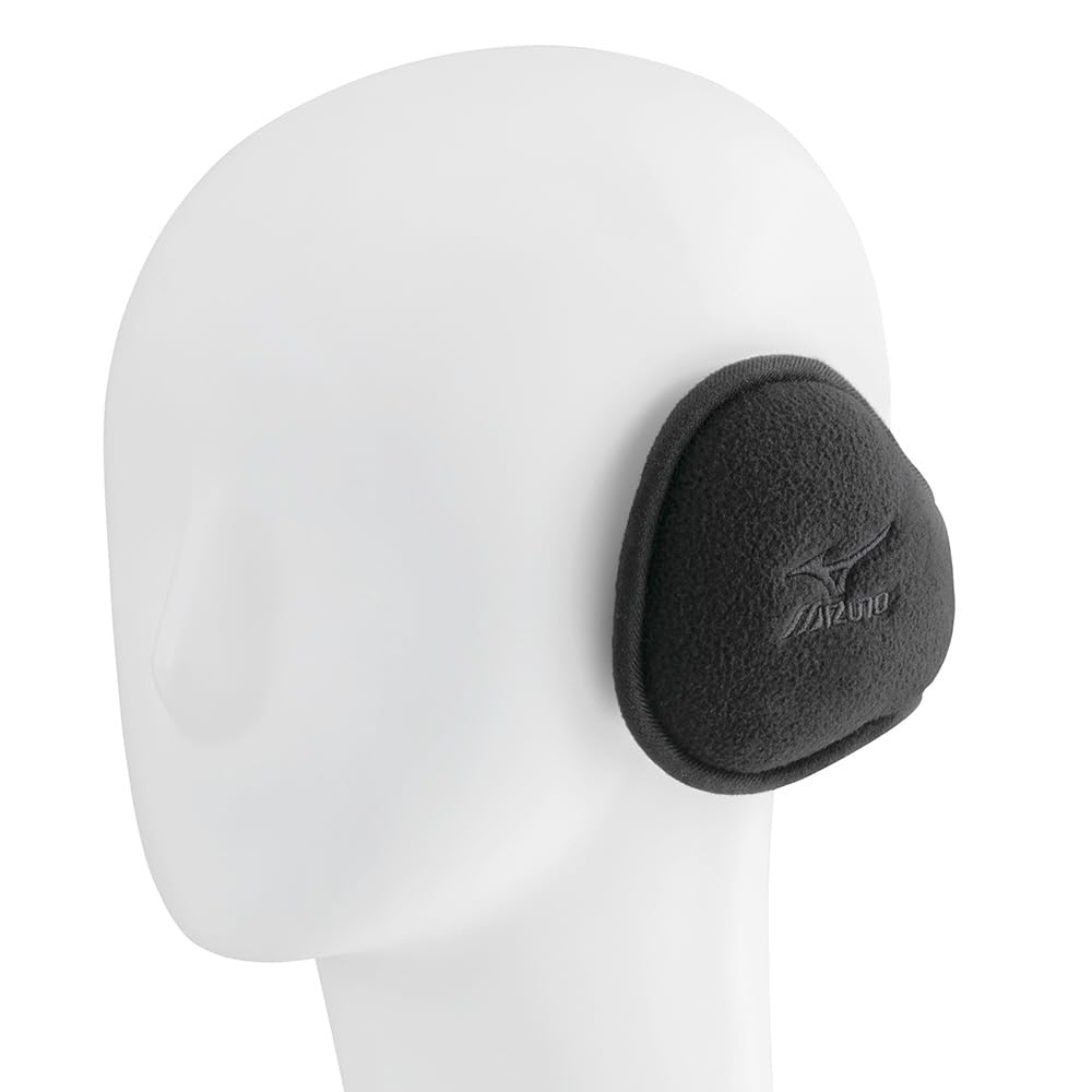 Mizuno Флис Breath Thermo, Погода Холодная, Зима, Один Размер Подходит Большинству, Наушники, Влагоотводящие, Быстросохнущие, Защита, Наушники, Черный,