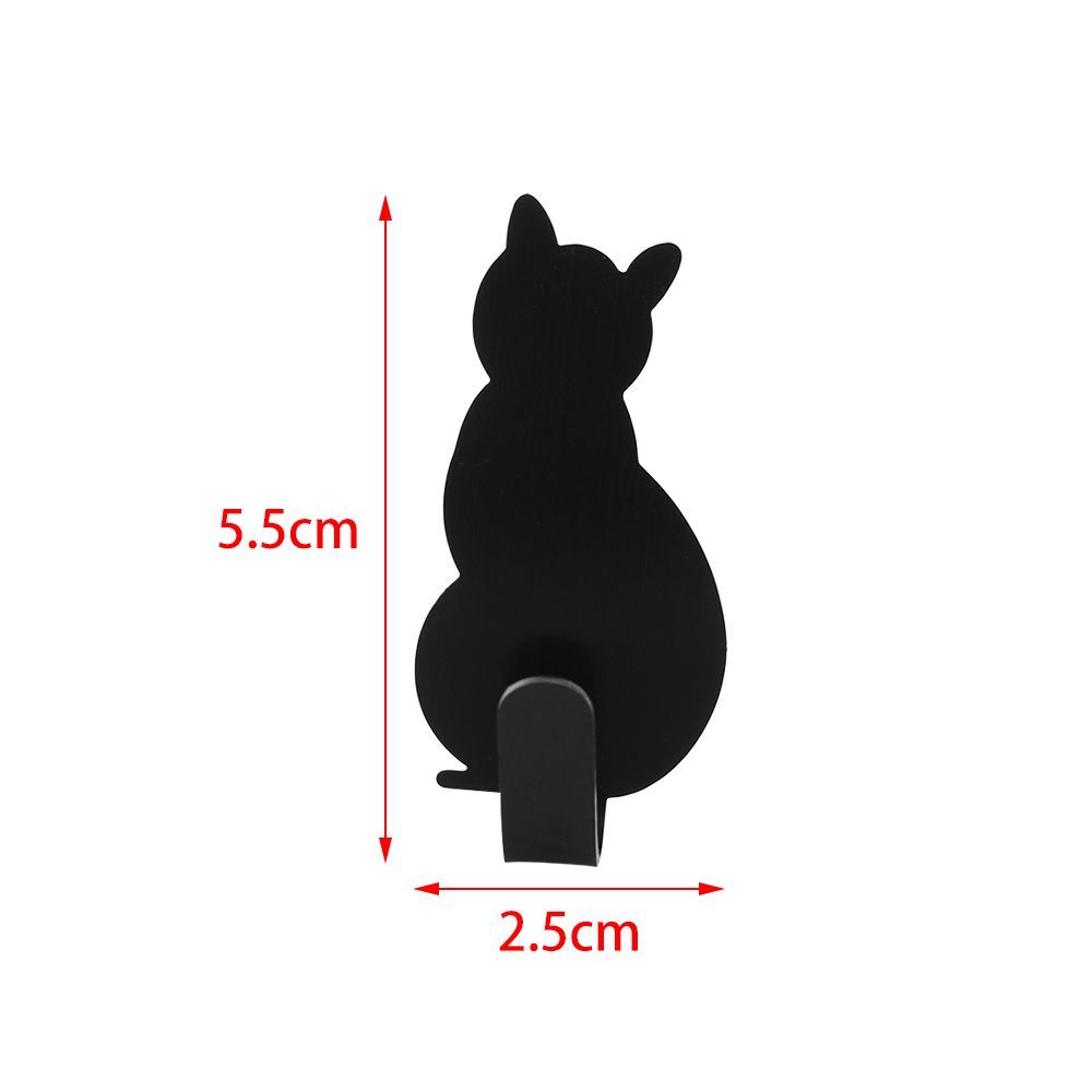 2 шт. Настенные наклейки Кухонный держатель для хранения в ванной комнате Вешалка Полотенцесушители Крючки с кошачьим узором