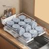 Expandable Dish Drying Rack with Drainboard Rustproof Large Capacity Easy To Install Kitchen Counter Dish Drainer Storage Shelf