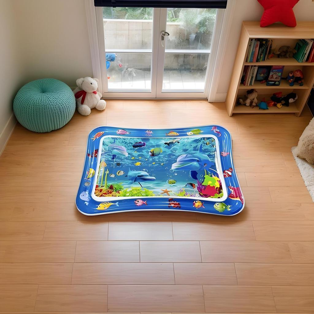 Водный коврик для кошек Сенсорный водный игровой коврик для кошек Сенсорные игрушки для комфорта и обогащения против царапин для внутреннего бассейна Летнее животное