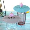 Attractive Food-grade Dustproof Colorful Cartoon Cute Silicone Cup Cover Home Supplies Drink Cup Lid