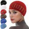 Breathable Lace Hair Caps, Stretchy Knitted Beanie Hats, Handmade Woven Hair Net Caps.