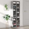 VidaXL Shoe Cabinet Sonoma Grey 54x34x183 Cm Engineered Wood 815301