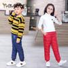 Children Down Pants Kids Clothing Boys Girls Winter Down Cotton Trousers Velvet High Waist Trouser Outdoor Ski Thermal Pants