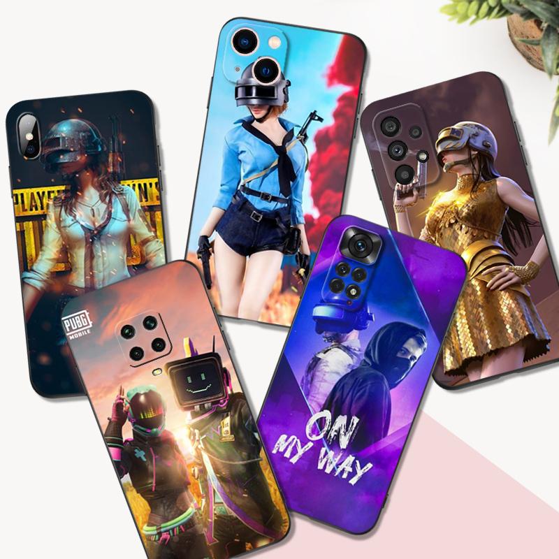Черный чехол из ТПУ для Xiaomi mi 12 SX 11lite NE 11i 11T Pro Redmi 10A 10C Note 11Pro 4G 5G 11S, чехол PUBG Game