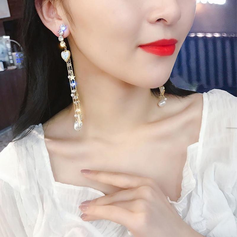 Новые супер сказочные серьги-цветы-бабочки, трендовые серьги в стиле «сетка», милые серьги, темпераментные серьги-подвески с длинной кисточкой, женские серьги