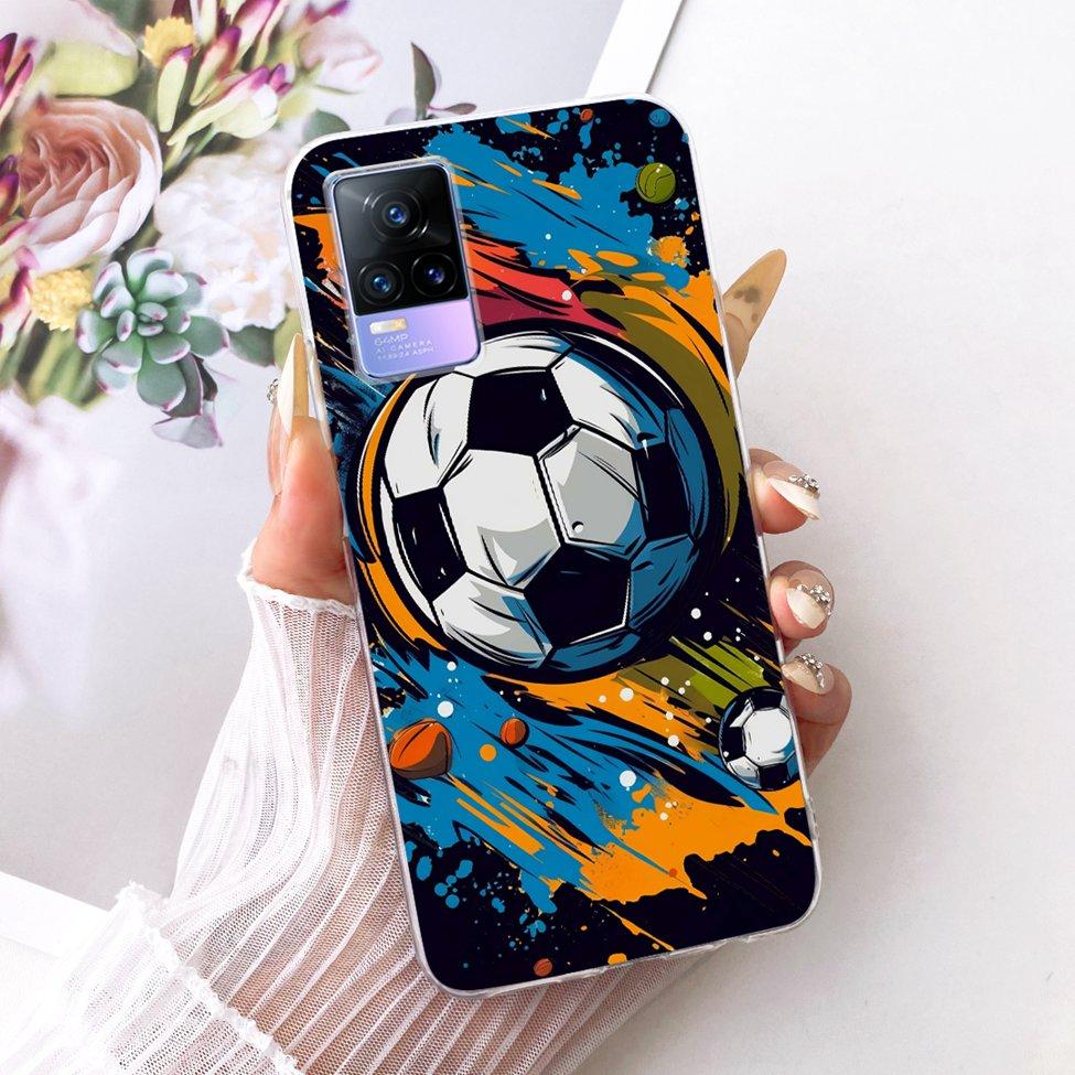 Clear For Vivo V21e 4G V2061 Cover For Vivo Y73 Case Cute Fashion Butterfly Funny Painted Casing V2146 V2212 V2168 V2059