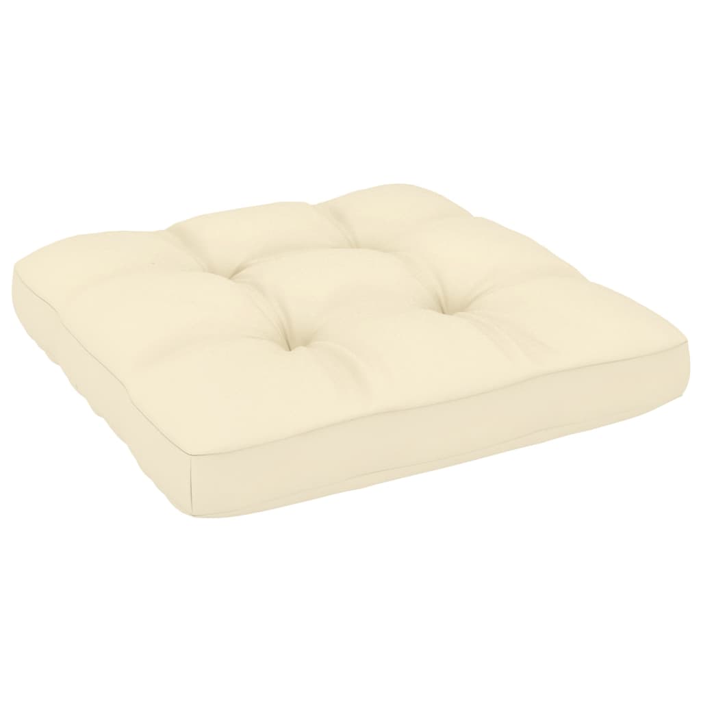 Garden Footstool with Cushions 2 pcs Solid Pine Wood