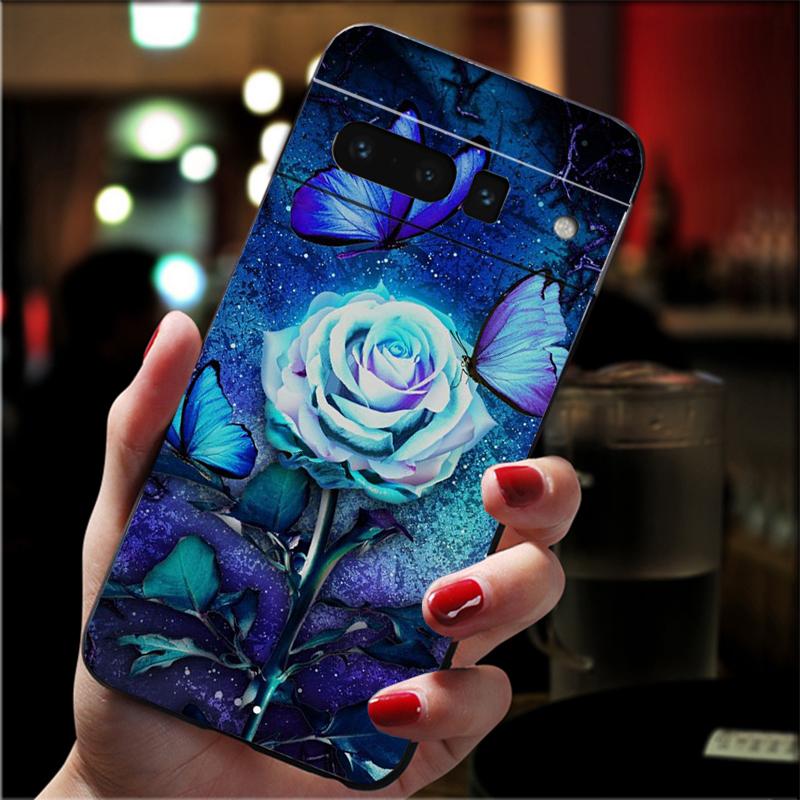 Phone Case For Google Pixel 10 9 Pro XL 9A 8 7 6 Pro Pixel 8A 7A 6A Pixel 8 7 6 5 Colorful butterfly Flower