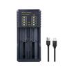 Xiaomi NEW USB Battery Smart Charger 2/4 Slots For 3.7V 18650 21700 14500 Rechargeable Lithium Battery For 1.2V NI-MH AA / AAA Battery