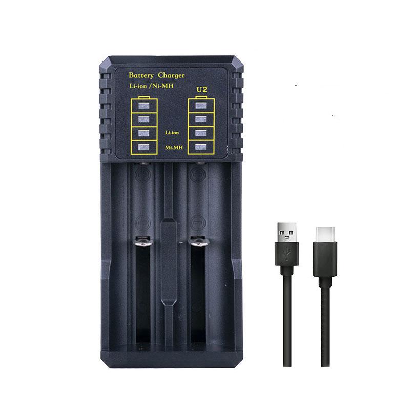 Xiaomi NEW USB Battery Smart Charger 2/4 Slots For 3.7V 18650 21700 14500 Rechargeable Lithium Battery For 1.2V NI-MH AA / AAA Battery