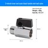 Super Short Mini Brass Ball Valve, 1/8" - 1/2" Thickened Male & Female Valve Switch