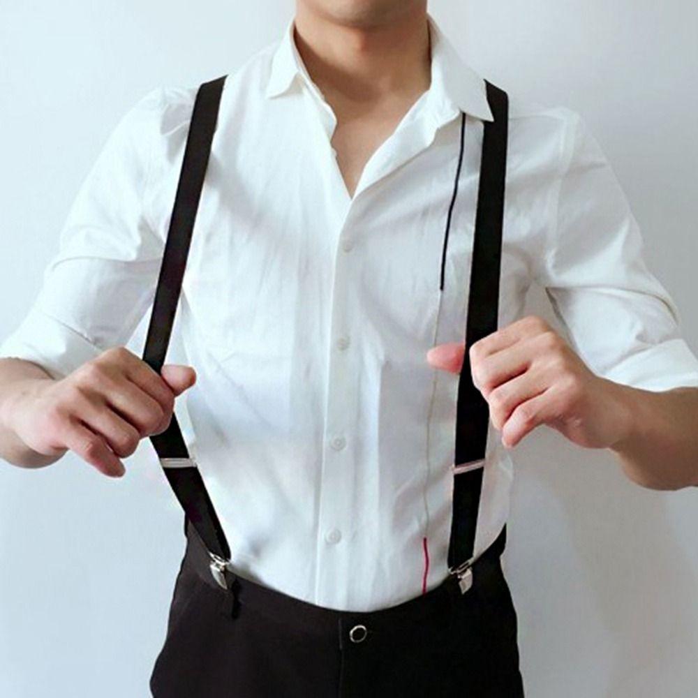 Back Braces Straps For Women Adjustable Braces Hanging Pants Clip Suspenders Clips Tie Suspenders