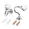 2 X Crystal And Chrome Tie Back Hooks - Ideal For Designer Fabric Curtains