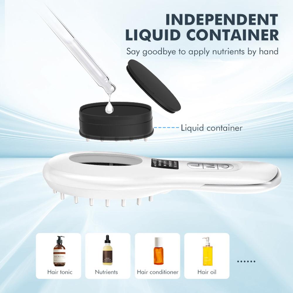 Electric EMS Micro-current Massager High Frequency Vibration Massage Comb