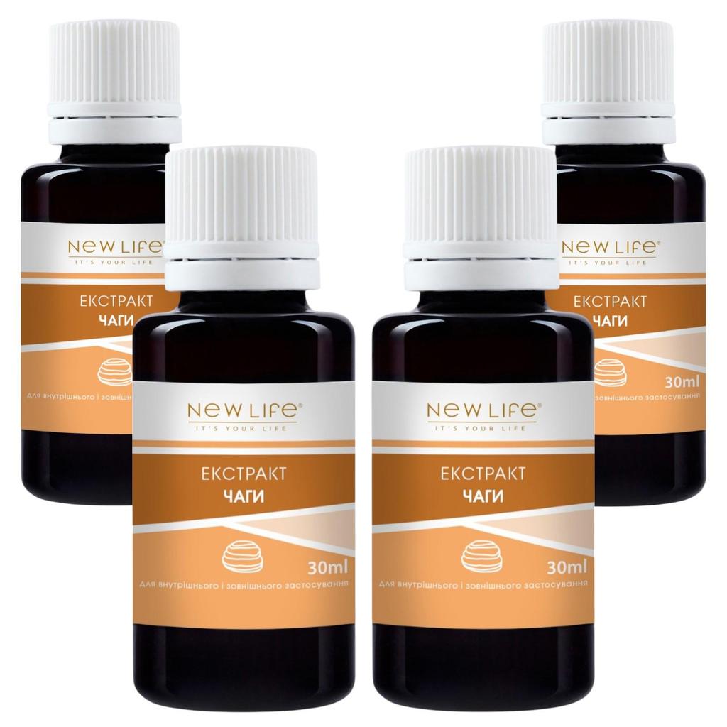 Чага Гриб Экстракт Настойка Травяная Жидкость Добавка Диетическая New Life