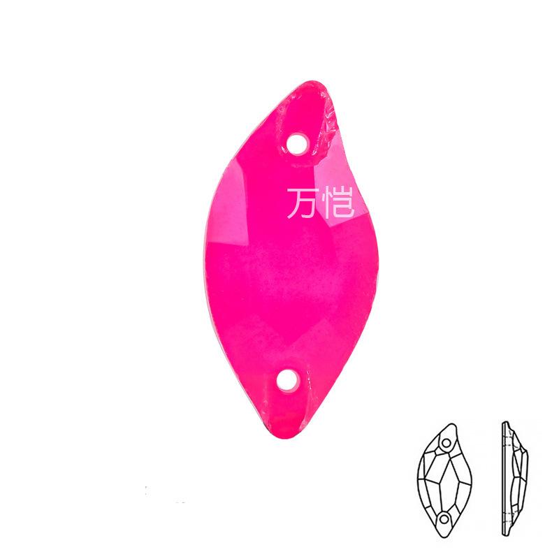 Стекло Лист Ивы Ручная Вышивка Дрель, Русалка Неоновый Флуоресцентный Плоское Дно Сделай Сам Одежда Обувь И Носки Бриллиантовые Ювелирные Аксессуары Стразы