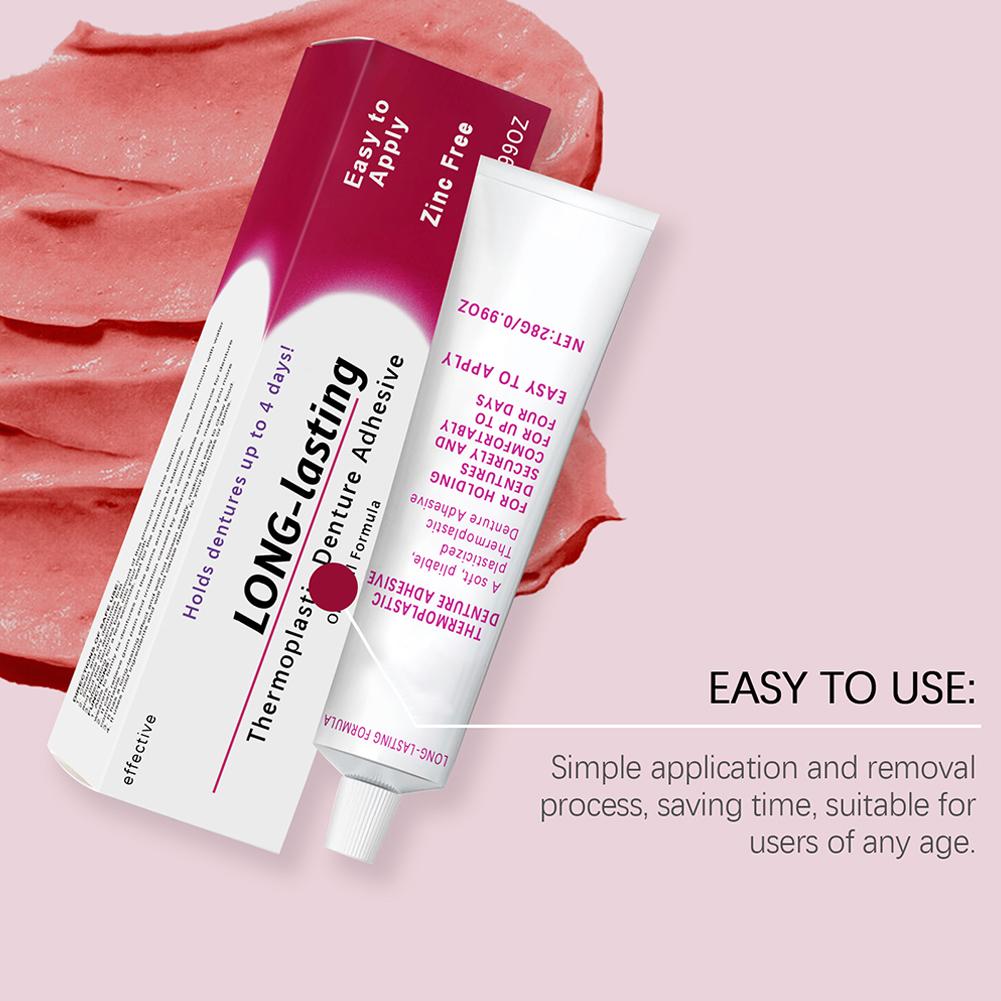 28 г Бесшовная посадка Термопластичный клей для зубных протезов Комфортный Уход за полостью рта Долговечный Многоразовый Уход за зубными протезами