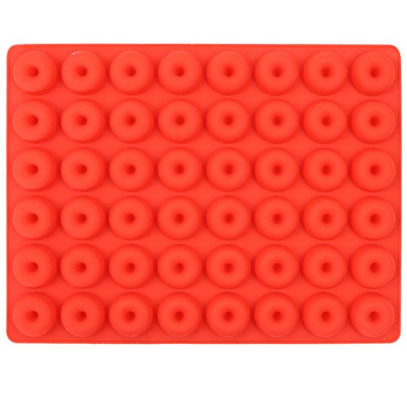 Силиконовая форма для шоколадных пончиков на 48 ячеек, инструмент для выпечки