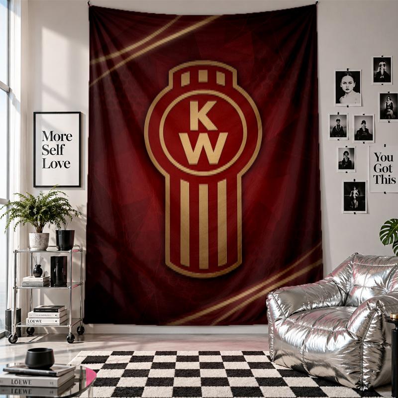 Kenworth Wall Tapestry Home Decor Wall Hanging Cloth for Bedroom Living Room Background