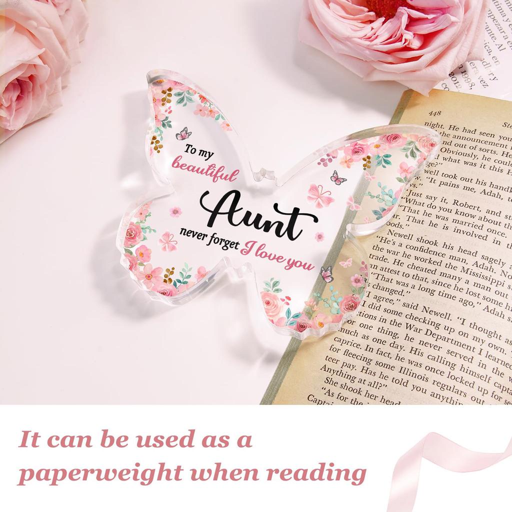 Butterfly Transparent Acrylic Tabletop Decoration Vertical Ornament Gift