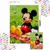 Diamond painting set Disney full diamond 5D Mickey Mouse picnic art home decoration creative handicrafts