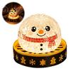 Christmas Desk Toy 1/5Pcs Dumpling Stress Relief Toy, LED Glowing Squeeze with Snowman Steamer, Santa Reindeer Gingerbread Man Lollipop Steamed