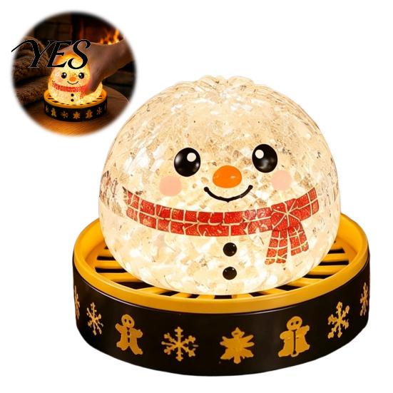 Christmas Desk Toy 1/5Pcs Dumpling Stress Relief Toy, LED Glowing Squeeze with Snowman Steamer, Santa Reindeer Gingerbread Man Lollipop Steamed