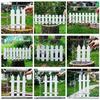 Белый пластиковый забор для внутреннего/наружного использования, для двора, виллы, кампуса или сада