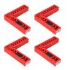 4Pcs Set Carpenter L‑Shape 90 Degree Right Angle Positioner Corner Clamp Woodworking Tools