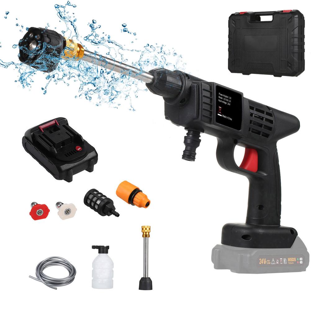 Беспроводная мойка высокого давления, портативный аппарат высокого давления 150 фунтов на квадратный дюйм с аккумулятором-распылителем 6-в-1 и