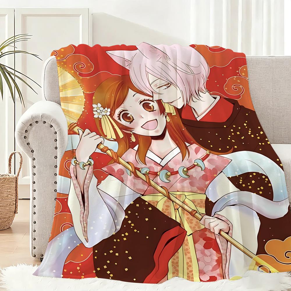 Anime K-Kamisama Kiss Throw Lightweight 240g Flannel Blanket Soft Skin-friendly for Summer Cooling