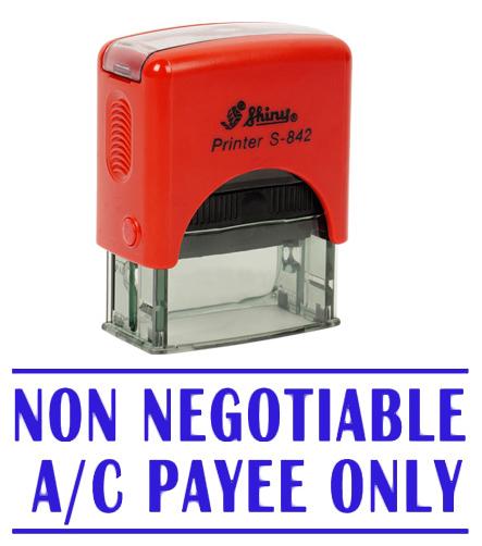NON NEGOTIABLE A C PAYEE ONLY Self Inking Rubber Office Stationary Shiny