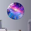 Tempered Glass Quartz Silent Wall Clock Bedroom Decoration Butterfly
