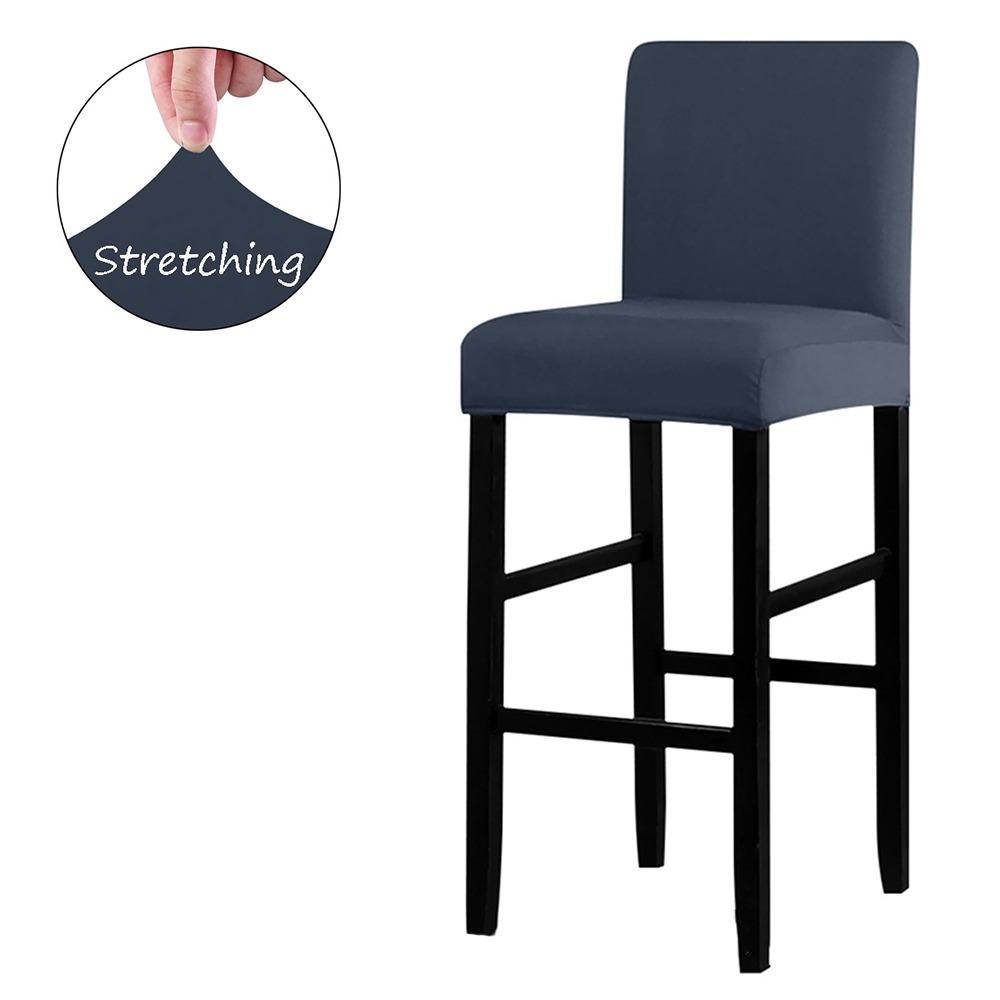 Elastic Stretch Counter Height Bar Stool Cover Dustproof Bar Stool Seat Covers Dining Room